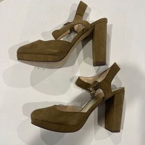 Nine West Lurlene Faux‎ Suede Platform Heels, 7 1/2 M